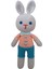 Sevimli Papyonlu Tavşan Amigurumi Organik Oyuncak 1 Adet 1