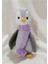 Amigurumi Mor Atkılı Penguen 1 Adet 1