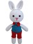 Beyaz Tavşan Amigurumi Organik Oyuncak 1 Adet 1