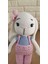 Elite Amigurumi Oyuncak Tavşan Tulumlu Lena 1 Adet 3