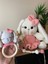 Elite 30CM Amigurumi Uyku Arkadaşı,isim Yazılabilen Emzik Zinciri ve Çıngıraklı Diş Kaşıyıcı 1 Adet 3