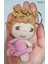 Sevimli Oyun Arkadaşı Anahtarlık Amigurumi Organik Oyuncak 9cm 1 Adet 1