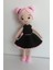 Siyah Küpe Çiçeği Amigurumi Organik Oyuncak 1 Adet 1