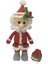 Çantalı Noel Baba Amigurumi Organik Oyuncak 1 Adet 1