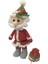 Çantalı Noel Baba Amigurumi Organik Oyuncak 1 Adet 3