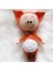 Fox Bonnie Amigurumi Organik Oyuncak 1 Adet 1