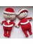 Yılbaşı Neşeli Ikizleri Amigurumi Organik Oyuncak 1 Adet 1