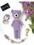 Bebek Hediye Seti Uyku Arkadaşı Emzik Zinciri Diş Kaşıyıcı Çıngırak Amigurumi Oyuncak Bebek 1 Adet 1