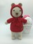 Elite Amigurumi Kırmızı Uyku Arkadaşı Ayıcık 30 cm 1 Adet 4