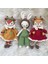 Amigurumi Yılbaşı Üçlüsü Oyun ve Uyku Arkadaşı Arkadaşı Tavşan Geyik 1 Adet 1