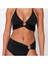 Yeni Düz Destekli Üçgen Normal Bel Brief Siyah Bralet Aksesuarlı Yüksek Bel Bikini Takımı 4