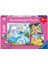 93465 Palace Pets Belle, Cinderella, Rapunzel 3X49 Parça Ravensburger Puzzle 1