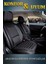 dacia Sandero Yeni Kasa Lüx Deri Oto Koltuk Kılıfı Ön Arka Takım Elit Serisi Siyah Beyaz 1