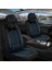 Mazda Cx5 Lüx Deri Oto Koltuk Kılıfı Ön Arka Takım (Royal) Siyah Mavi 3