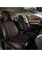 mazda 2 Lüx Full Deri Oto Koltuk Kılıfı Ön Arka Takım (Giydirme Tip) Siyah Kırmızı 1