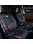alfa Romeo Spider Lüx Deri Oto Koltuk Kılıfı Ön Arka Takım (Mars) Siyah Kırmızı 3
