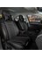 renault Megane 3 Lüx Full Deri Oto Koltuk Kılıfı Ön Arka Takım (Giydirme Tip) Siyah Beyaz 1