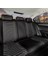 renault Megane 3 Lüx Full Deri Oto Koltuk Kılıfı Ön Arka Takım (Giydirme Tip) Siyah Beyaz 5