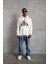 Erkek Dankes Baskılı Kapüşonlu Sweat - Beyaz 1