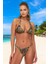 Modern Desenli Bikini Takımı Özel Tasarım Uv Korumalı Ergonomik Kesim Klora Dayanıklı 3