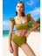 Modern Fırfırlı Bikini Takımı Özel Tasarım Premium Kalite Klora Dayanıklı Su Sporları Için 3
