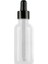 50 ml Metal Kapaklı Damlalık Dropper Şişesi Serum 50 cc Cam Şişe 6 Adet (Siyah Kapak, Şeffaf) 2