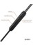 EH101 3.5mm Jack Girişli Gürültü Önleyici Mikrofon Ses Ayarı Panelli Stereo Hd Mikrofon Yüksek Çözünürlüklü Geniş Uyumluluk Ses Spor Iş Kulak Içi Mikrofonlu Kulaklık Siyah 3