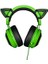 Kitty Ears Kedi Kulakları (Razer Kraken Oyun Kulaklıkları Için Her Razer Kraken Için Benzersiz Görünüm ve Tasarım) Yeşil 2
