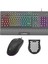 Eclipse Siyah USB Rgb Aydınlatmalı Q Gaming 4 Tuş Makrolu Oyuncu Klavye Mouse Set 1