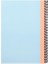 Pruva Pastel Serisi, A4 100 Yaprak Kareli Karton Kapaklı Pet Spiralli Defter, Mavi 3