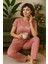 Kadın Pijama Takımı Shine Bright Baskılı Pembe Desenli Rahat Kesim 1