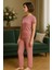 Kadın Pijama Takımı Shine Bright Baskılı Pembe Desenli Rahat Kesim 2