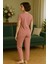 Kadın Pijama Takımı Shine Bright Baskılı Pembe Desenli Rahat Kesim 3