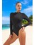 Modern Desenli Mayo Su Sporu Kıyafeti Premium Kalite Swimsuit Plaj Mayosu Şık Detaylı 3