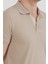 Fitilli Düğmeli Polo Yaka Slim Fit Tişört 5