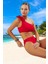 Modern Tek Omuz Bikini Takımı Plaj ve Havuz Için Ergonomik Kesim Uv Korumalı Hızlı Kuruyan 1