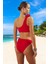Modern Tek Omuz Bikini Takımı Plaj ve Havuz Için Ergonomik Kesim Uv Korumalı Hızlı Kuruyan 2
