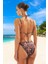 Modern Desenli Bikini Takımı Su Sporları Için Şık Detaylı Uv Korumalı Hızlı Kuruyan 3