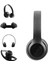 Bluetooth Kablosuz Kulaklık Siyah Wireless 5.0 Kulak Üstü Uzun Pil Ömrü 4