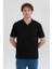 Basic Polo Yaka Jakarlı Tişört 2