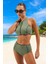 Modern Halter Bikini Takımı Premium Kalite Su Sporları Için Klora Dayanıklı Yüksek Konfor 3