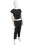 Kadın Beli Lastikli Ön Dikiş Detaylı Dekoratif Çift Düğmeli Nude Slim Fit Pantolon 5