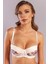 Gitana Half Push Up Bra,çiçekli Ekru Straplez Konforlu ve Şık Sütyen 1