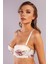 Gitana Half Push Up Bra,çiçekli Ekru Straplez Konforlu ve Şık Sütyen 2