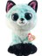 Beanie Boos Mavi Şevron Desenli Peluş Tilki Atlas 17 cm 1