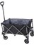 Katlanır Vagon Arabası 100L Polyester Çelik Açık Yardımcı Bakkal Vagon Plaj Arabası Spor Alışveriş Kamp Siyah (Yurt Dışından) 4