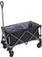 Katlanır Vagon Arabası 100L Polyester Çelik Açık Yardımcı Bakkal Vagon Plaj Arabası Spor Alışveriş Kamp Siyah (Yurt Dışından) 5