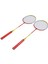 1 Çift Badminton Raketi Seti 3 Naylon Raketle 2 Oyuncu Badminton Seti Taşıma Çantası ile Spor Eğitimi Için Eğlence Kırmızı (Yurt Dışından) 5