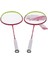 2 Oyuncu Badminton Raketleri Yetişkinler Hafif Karbon Fiber Raketler Taşıma Çantası ile (Yurt Dışından) 2