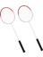 2 Adet Badminton Raketi Alaşım Ultra Hafif Spor Aksesuarı Eğitim Yarışması Için Kırmızı (Yurt Dışından) 4